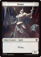 Spirit (0006) // Illusion Double-Sided Token [Secrets of Strixhaven Commander Tokens] | Magic Magpie