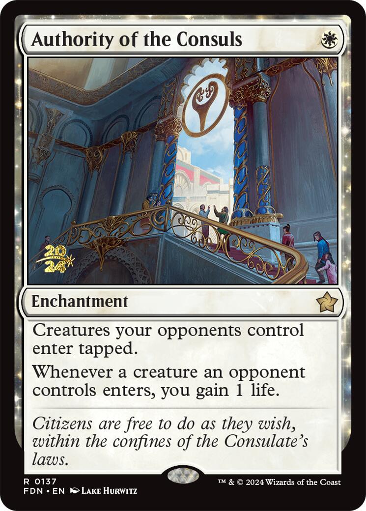 Authority of the Consuls [Foundations Prerelease Promos] | Magic Magpie