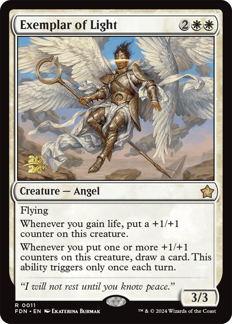 Exemplar of Light [Foundations Prerelease Promos] | Magic Magpie