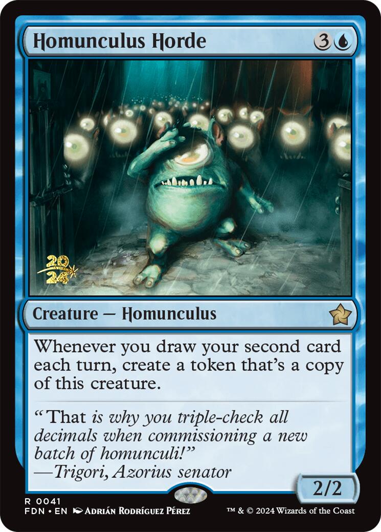 Homunculus Horde [Foundations Prerelease Promos] | Magic Magpie