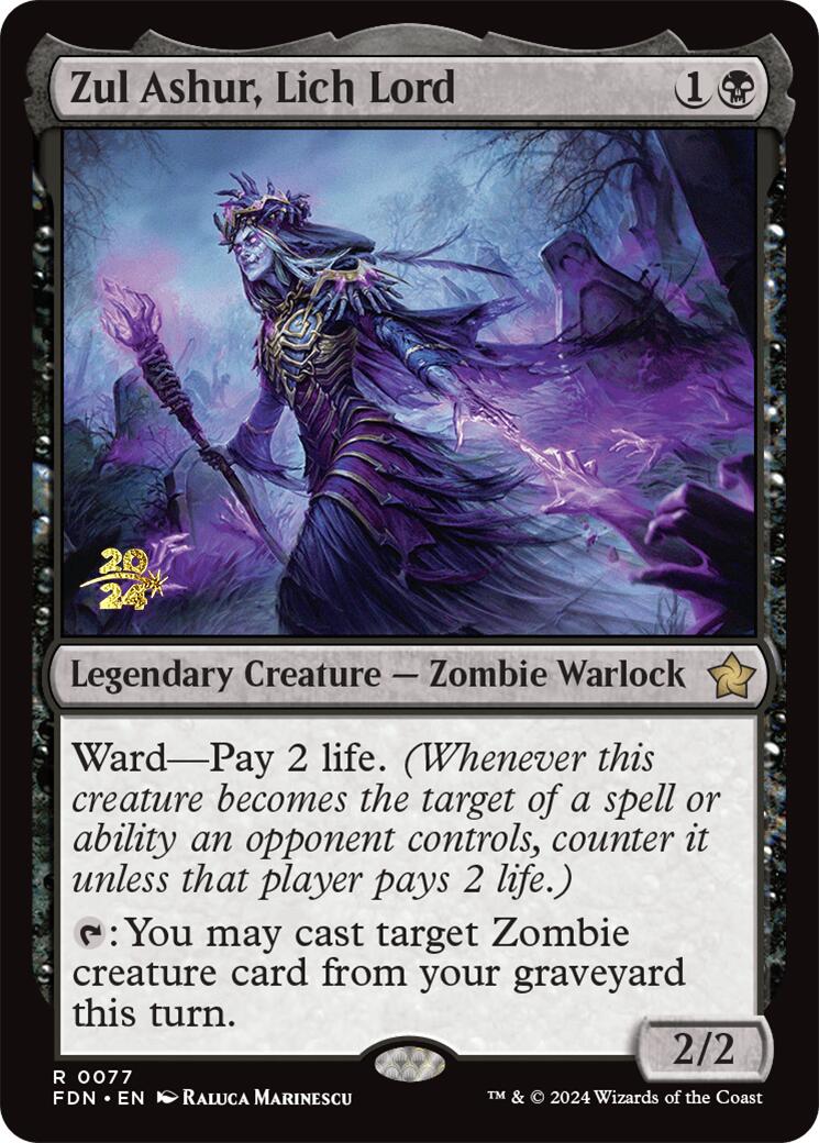 Zul Ashur, Lich Lord [Foundations Prerelease Promos] | Magic Magpie