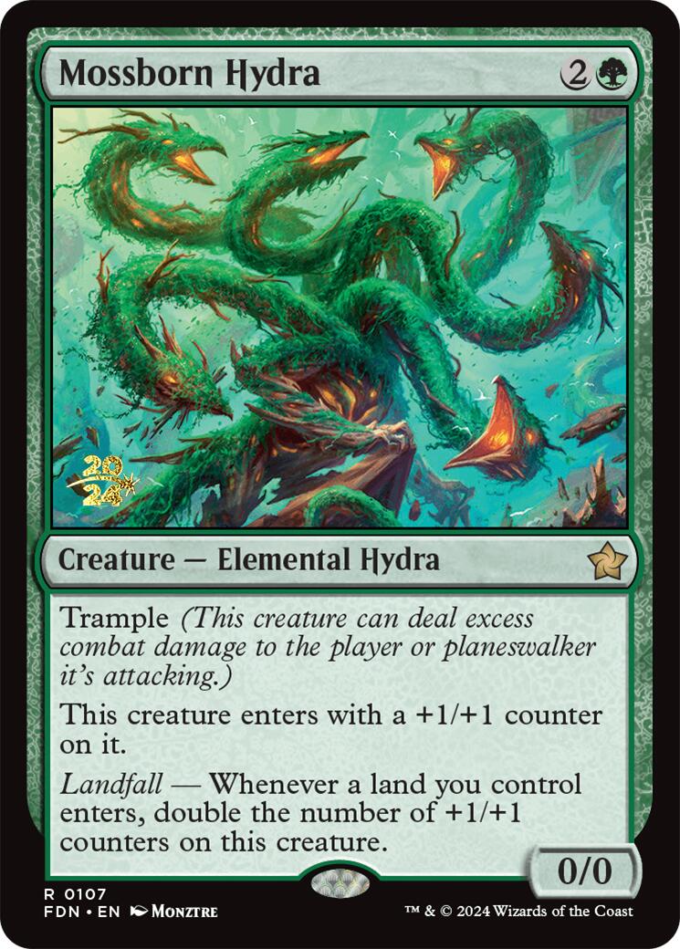 Mossborn Hydra [Foundations Prerelease Promos] | Magic Magpie