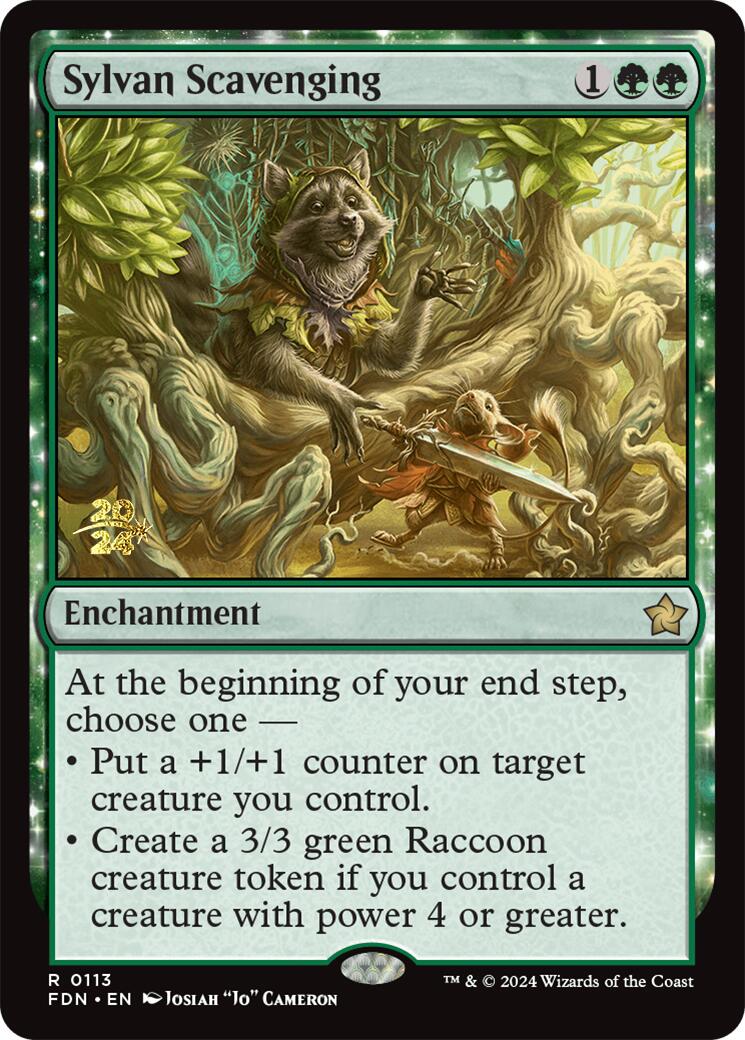 Sylvan Scavenging [Foundations Prerelease Promos] | Magic Magpie