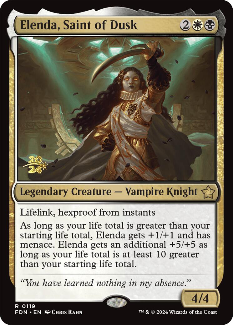 Elenda, Saint of Dusk [Foundations Prerelease Promos] | Magic Magpie