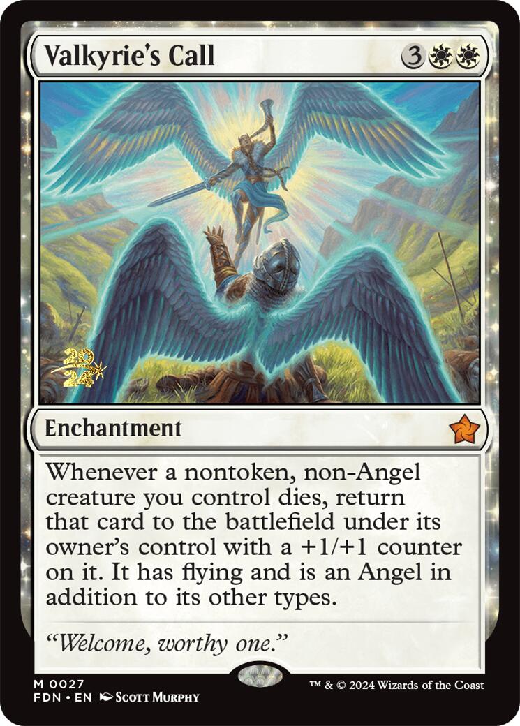 Valkyrie's Call [Foundations Prerelease Promos] | Magic Magpie