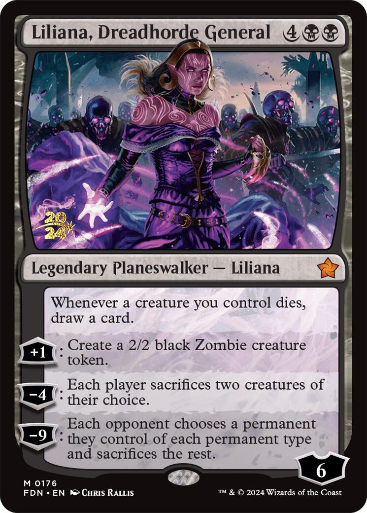 Liliana, Dreadhorde General [Foundations Prerelease Promos] | Magic Magpie