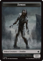 Zombie // Goblin Doubled-Sided Token [Foundations Tokens] | Magic Magpie