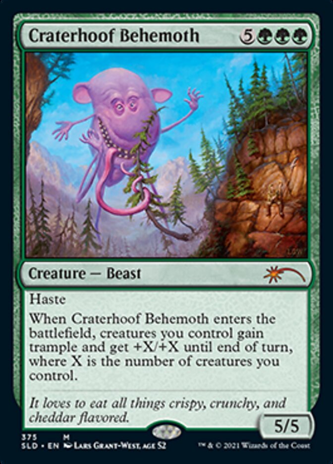 Craterhoof Behemoth (375) [Secret Lair Drop Series] | Magic Magpie