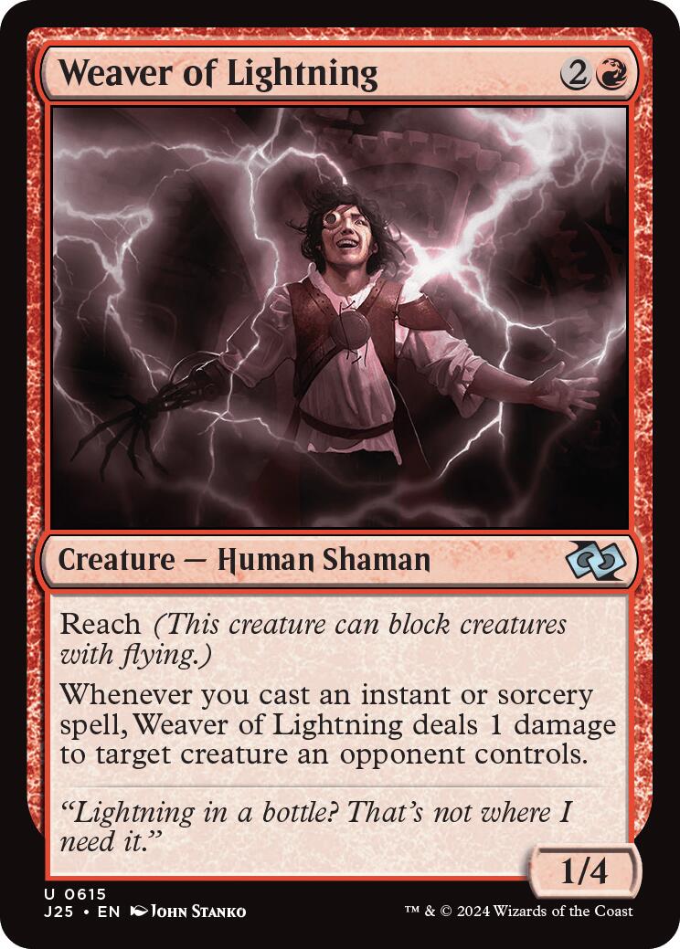 Weaver of Lightning [Foundations Jumpstart] | Magic Magpie
