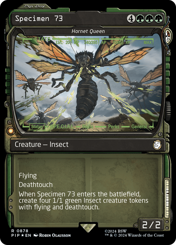 Specimen 73 - Hornet Queen (Showcase) (Surge Foil) [Fallout] | Magic Magpie