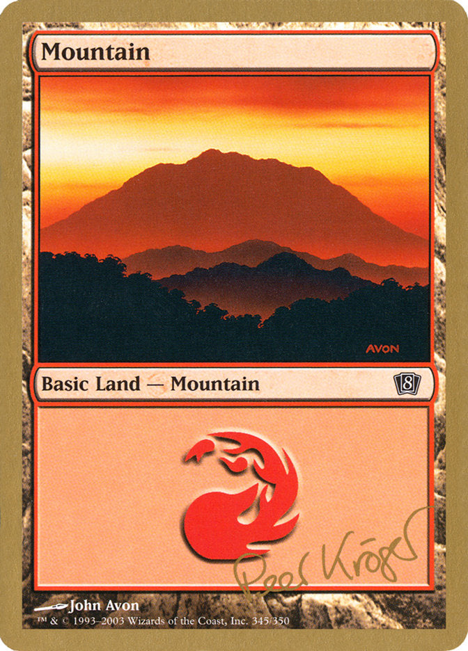 Mountain (pk345) (Peer Kroger) [World Championship Decks 2003] | Magic Magpie