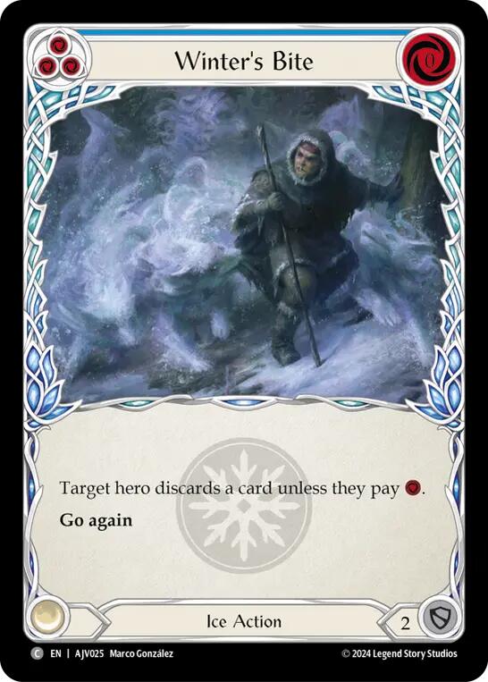 Winter's Bite (Blue) [AJV025] (Armory Deck: Jarl Vetreidi) | Magic Magpie