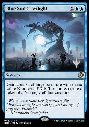 Blue Sun's Twilight (Promo Pack) [Phyrexia: All Will Be One Promos] | Magic Magpie