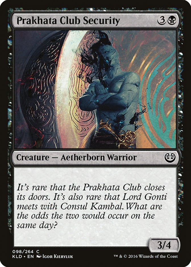 Prakhata Club Security [Kaladesh] | Magic Magpie