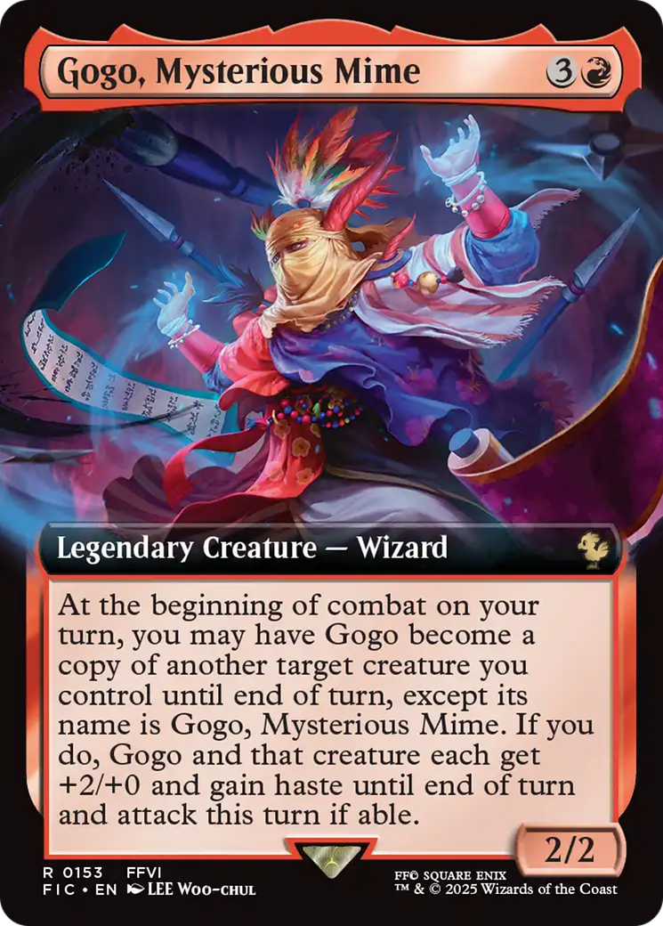 Gogo, Mysterious Mime (Extended Art) [FINAL FANTASY Commander] | Magic Magpie