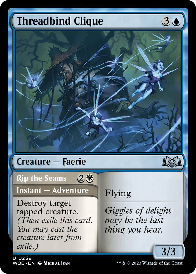 Threadbind Clique // Rip the Seams [Wilds of Eldraine] | Magic Magpie