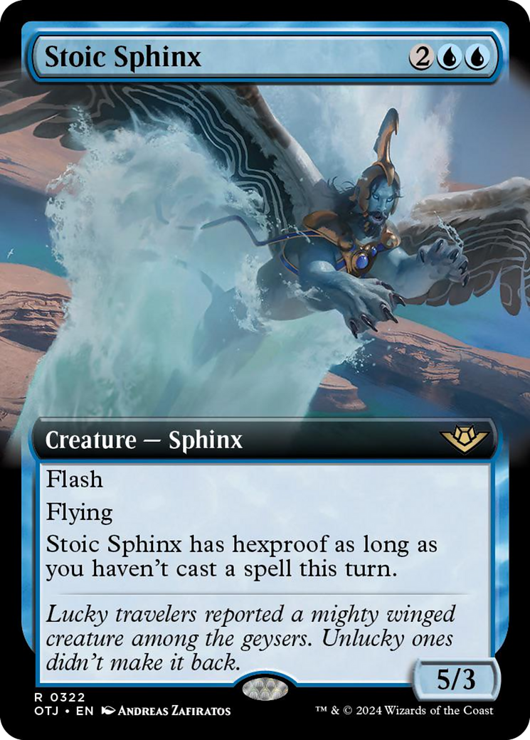Stoic Sphinx (Extended Art) [Outlaws of Thunder Junction] | Magic Magpie