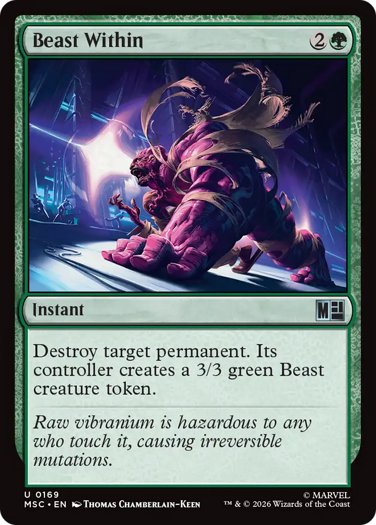 Beast Within (Surge Foil) [Marvel Super Heroes Commander] | Magic Magpie