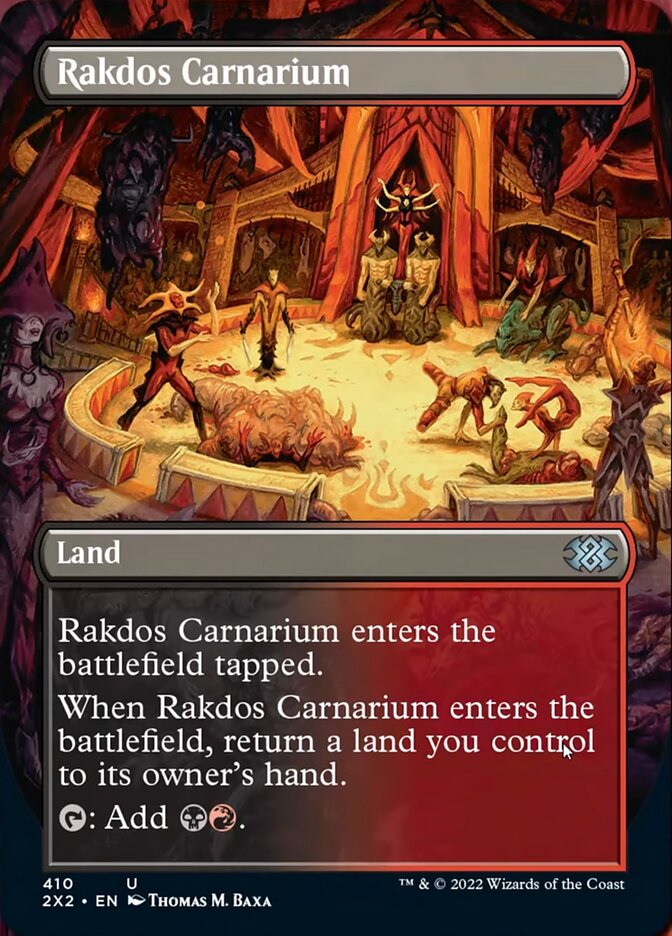 Rakdos Carnarium (Borderless Alternate Art) [Double Masters 2022] | Magic Magpie