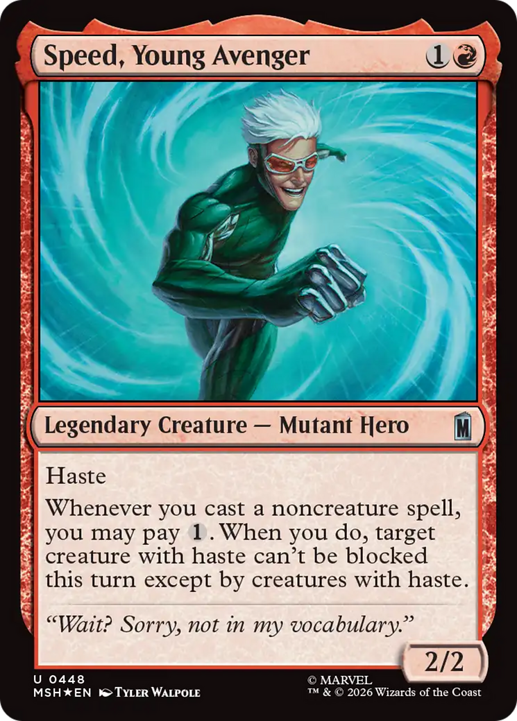 Speed, Young Avenger (Surge Foil) [Marvel Super Heroes] | Magic Magpie
