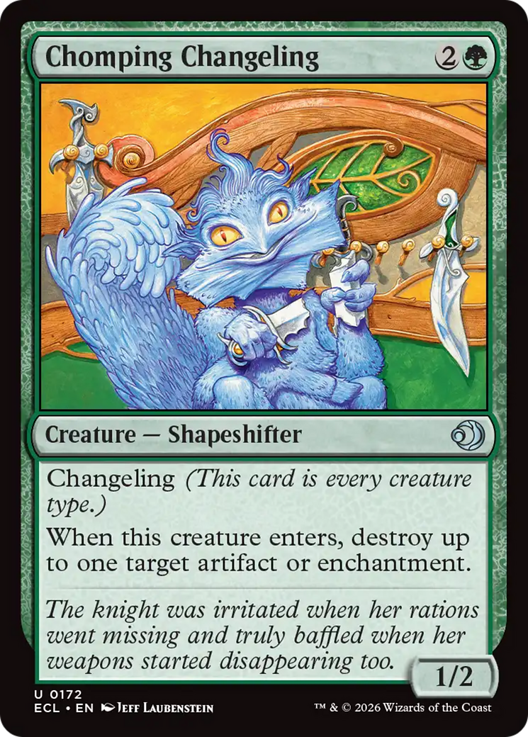 Chomping Changeling [Lorwyn Eclipsed] | Magic Magpie