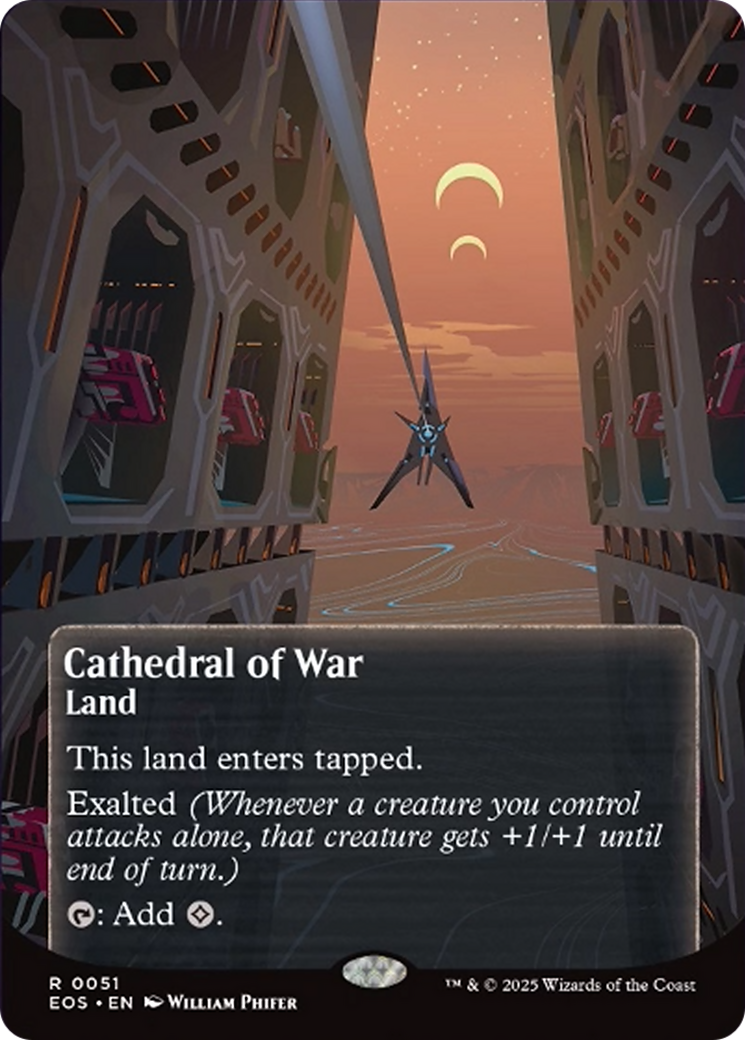 Cathedral of War (0051) (Borderless) [Edge of Eternities: Stellar Sights] | Magic Magpie