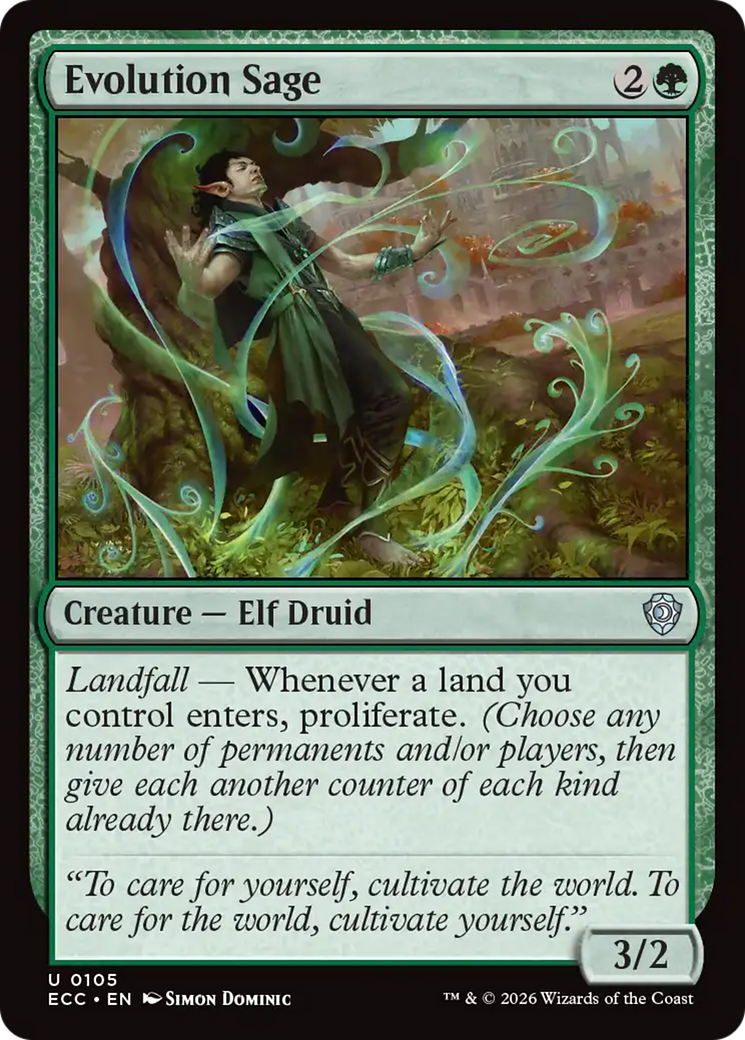 Evolution Sage [Lorwyn Eclipsed Commander] | Magic Magpie