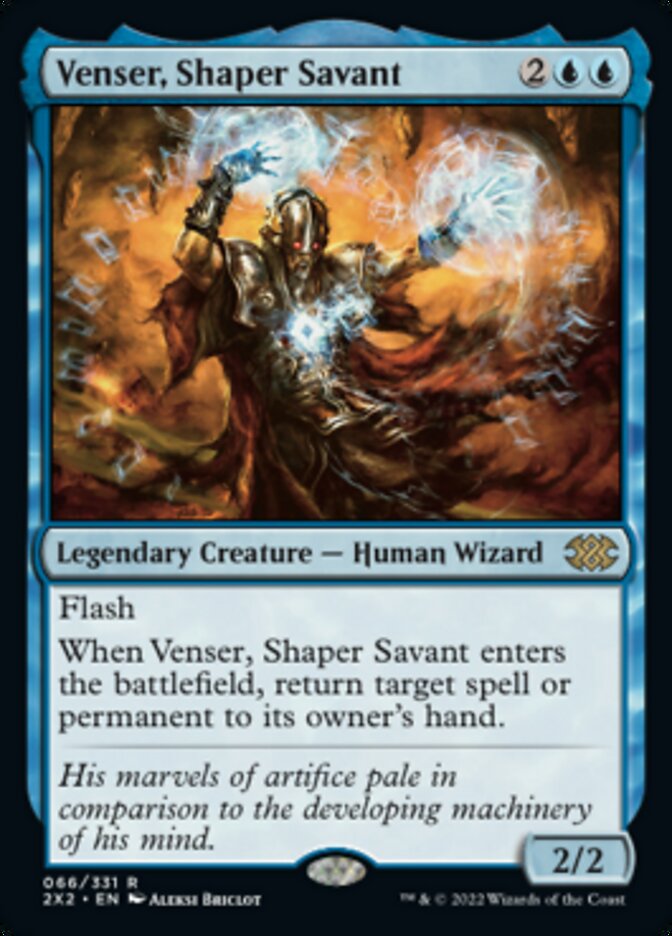 Venser, Shaper Savant [Double Masters 2022] | Magic Magpie