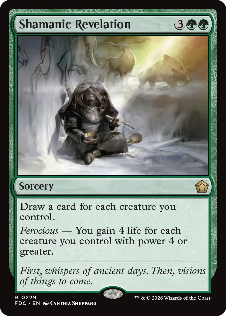 Shamanic Revelation [Foundations Commander] | Magic Magpie