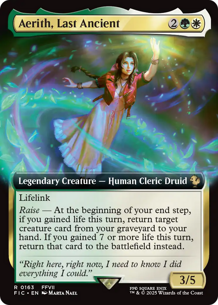 Aerith, Last Ancient (Extended Art) [FINAL FANTASY Commander] | Magic Magpie