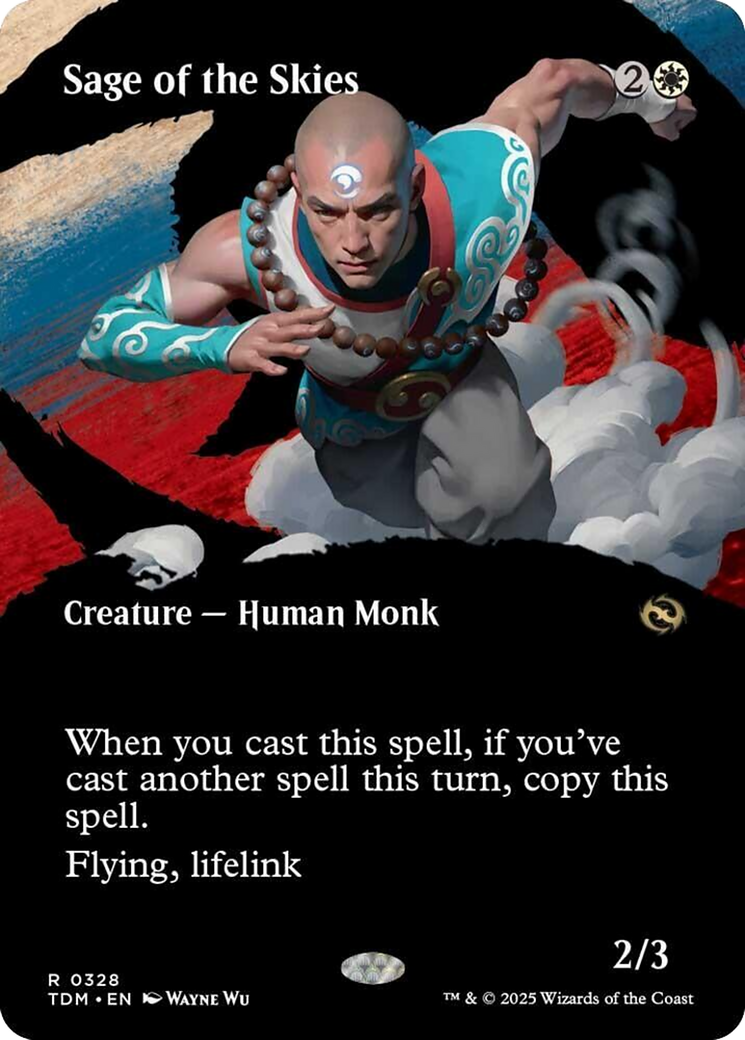 Sage of the Skies (Borderless) [Tarkir: Dragonstorm] | Magic Magpie