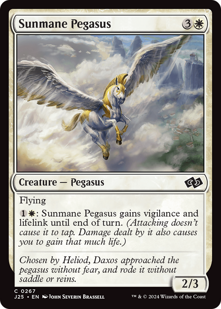 Sunmane Pegasus [Foundations Jumpstart] | Magic Magpie