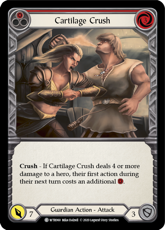 Cartilage Crush (Red) [U-WTR060] (Welcome to Rathe Unlimited)  Unlimited Rainbow Foil | Magic Magpie