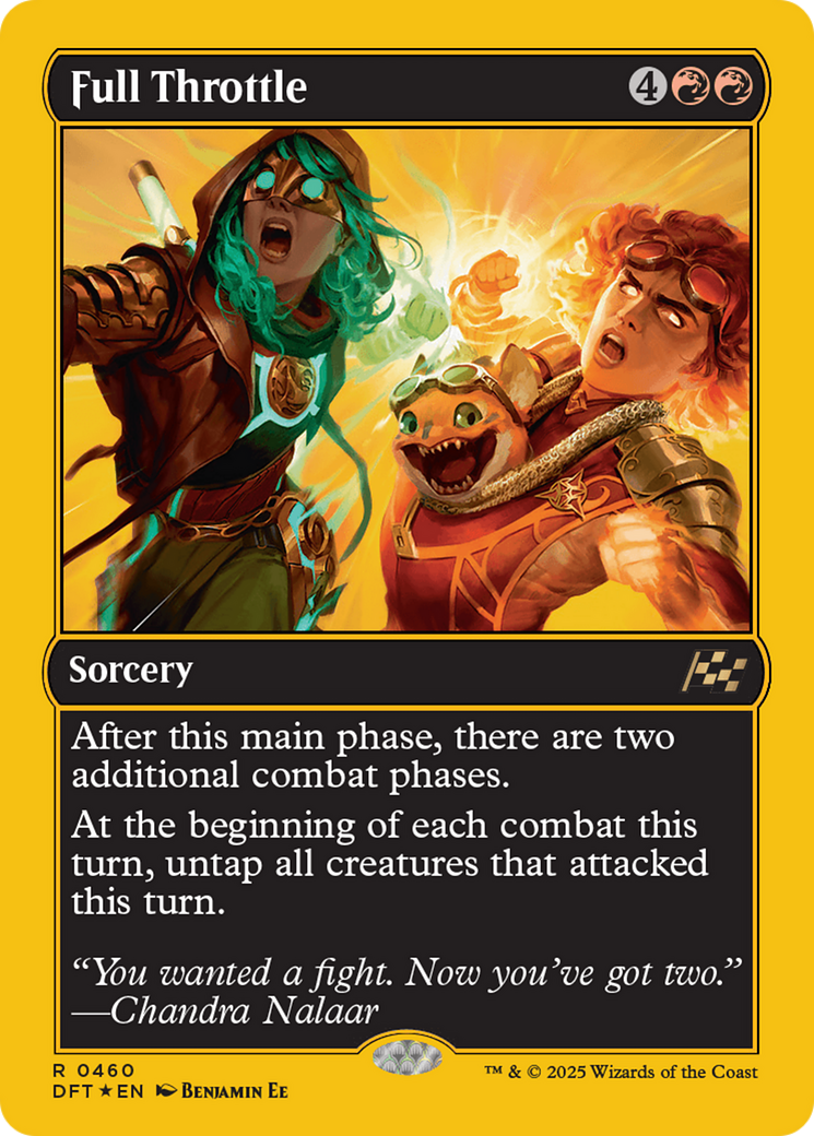 Full Throttle (First-Place Foil) [Aetherdrift] | Magic Magpie