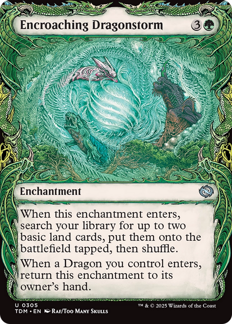 Encroaching Dragonstorm (Showcase) [Tarkir: Dragonstorm] | Magic Magpie