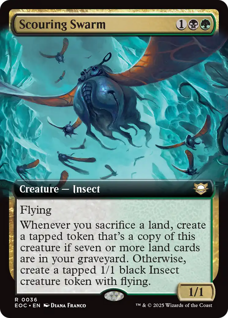 Scouring Swarm (Extended Art) [Edge of Eternities Commander] | Magic Magpie