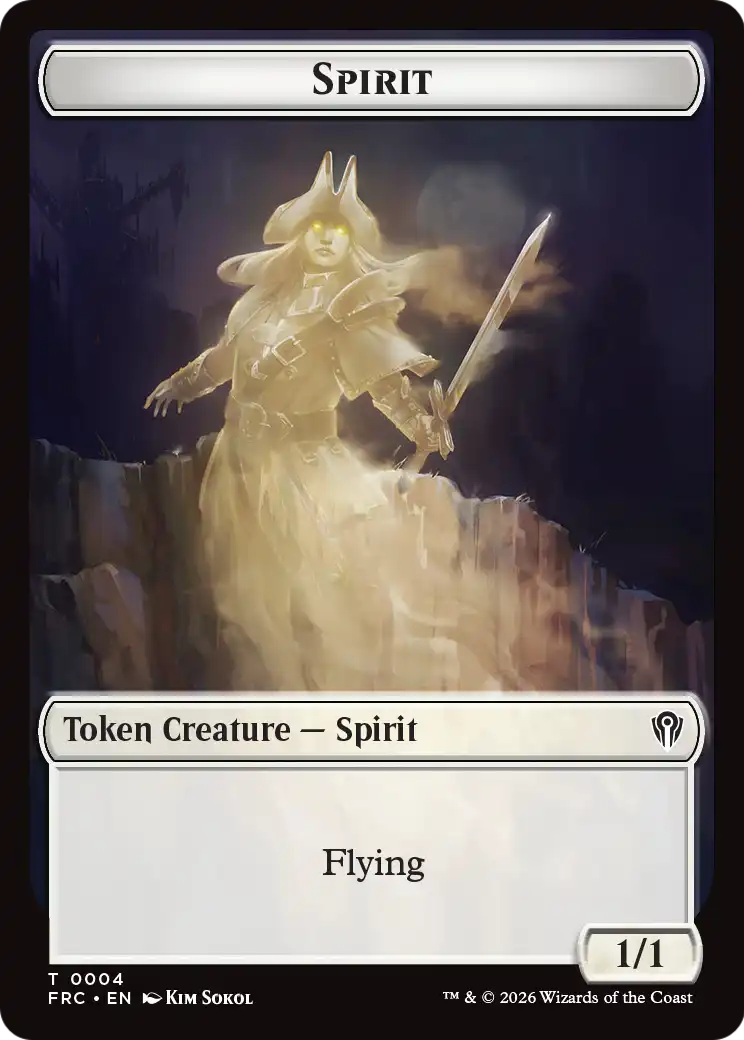 Goblin // Spirit Double-Sided Token [Reality Fracture Commander Tokens] | Magic Magpie