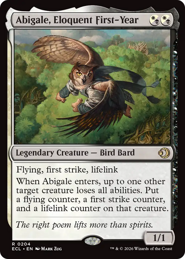 Abigale, Eloquent First-Year [Lorwyn Eclipsed] | Magic Magpie