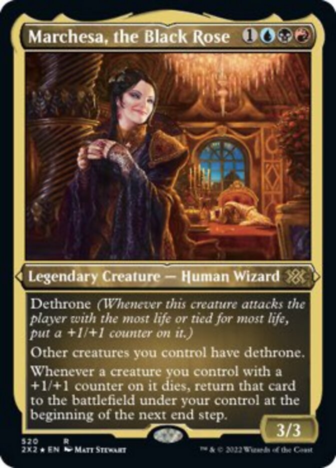 Marchesa, the Black Rose (Foil Etched) [Double Masters 2022] | Magic Magpie