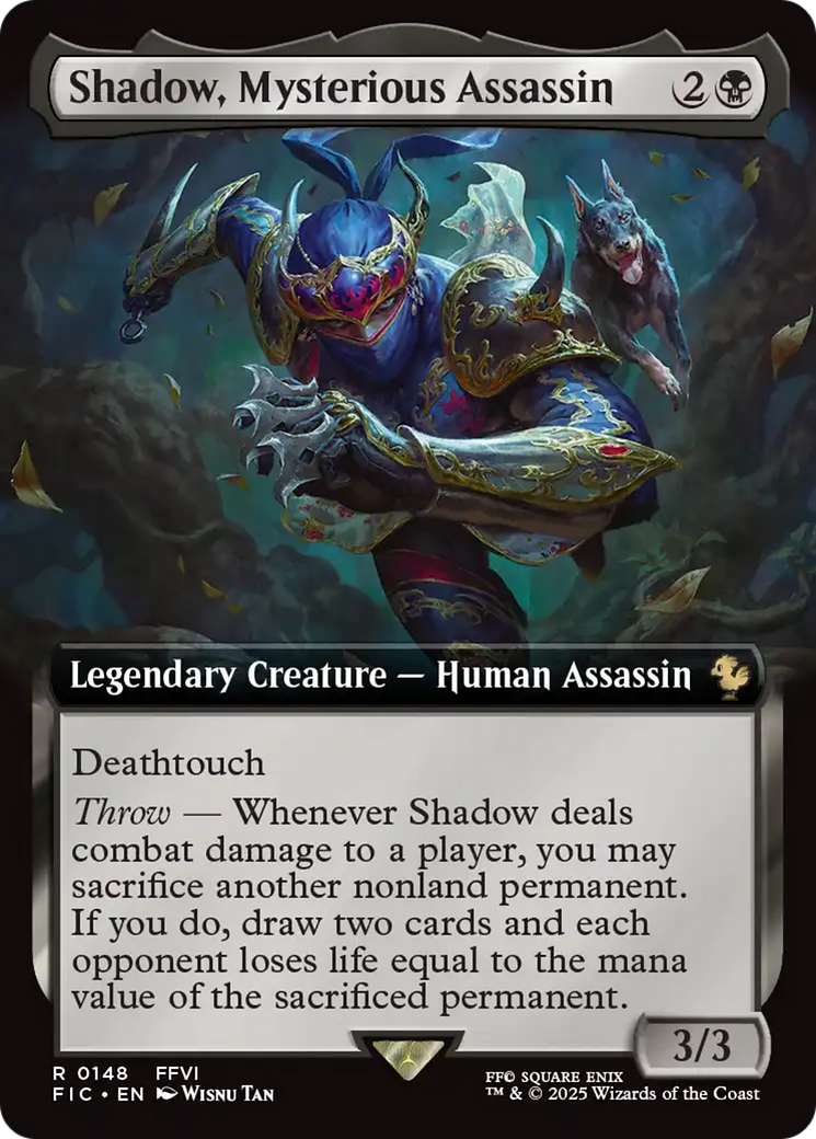 Shadow, Mysterious Assassin (Extended Art) [FINAL FANTASY Commander] | Magic Magpie