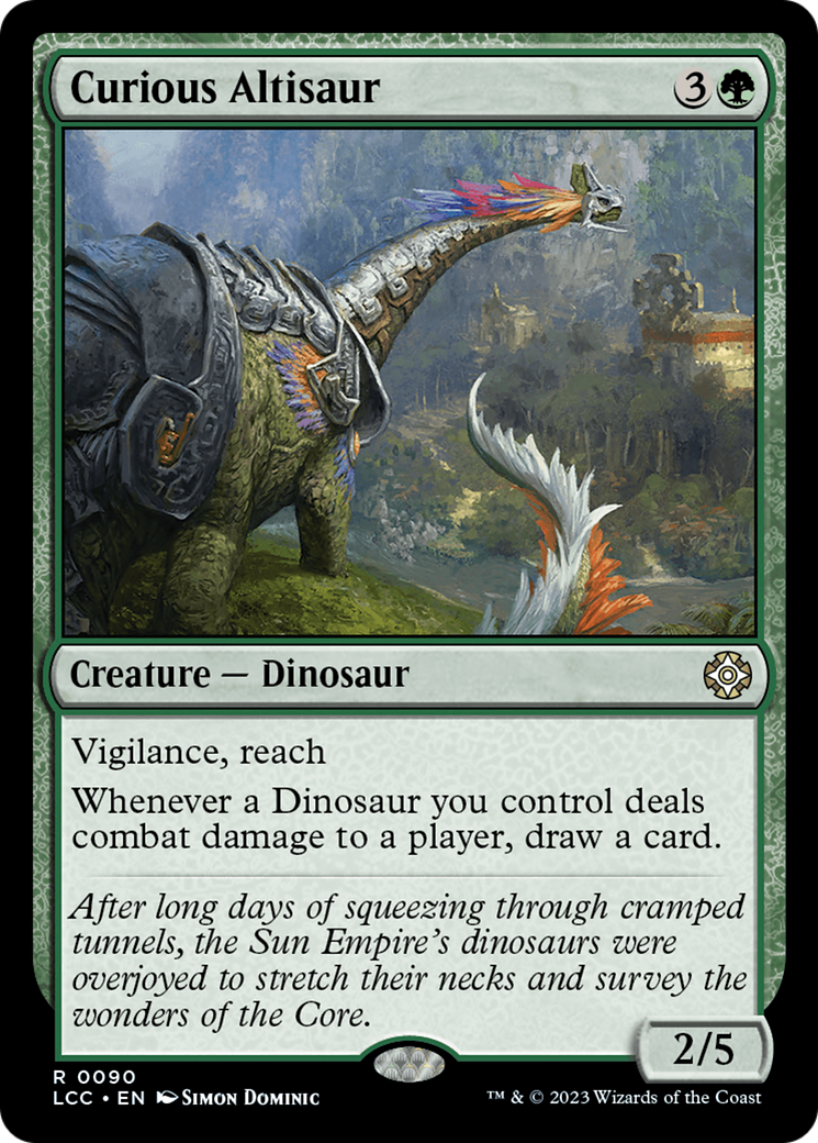 Curious Altisaur [The Lost Caverns of Ixalan Commander] | Magic Magpie