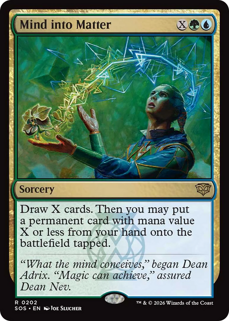 Mind into Matter [Secrets of Strixhaven] | Magic Magpie