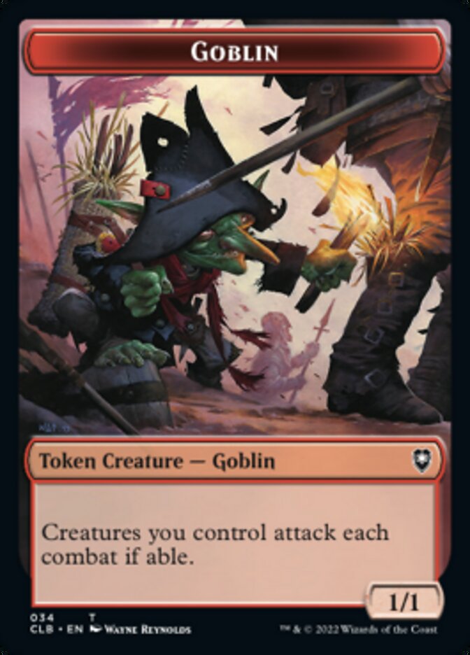 Pirate // Goblin Double-Sided Token [Commander Legends: Battle for Baldur's Gate Tokens] | Magic Magpie