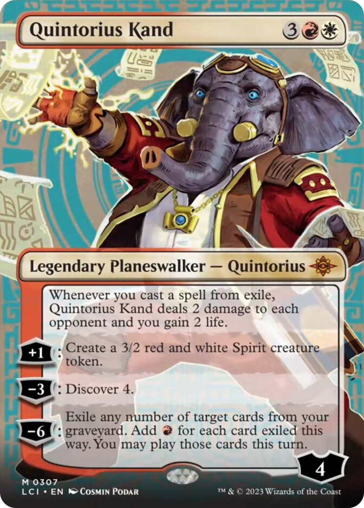 Quintorius Kand (0307) (Borderless) [The Lost Caverns of Ixalan] | Magic Magpie