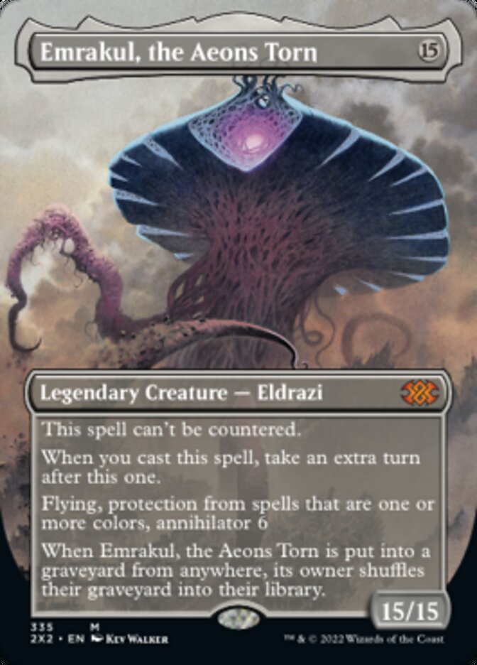 Emrakul, the Aeons Torn (Borderless Alternate Art) [Double Masters 2022] | Magic Magpie