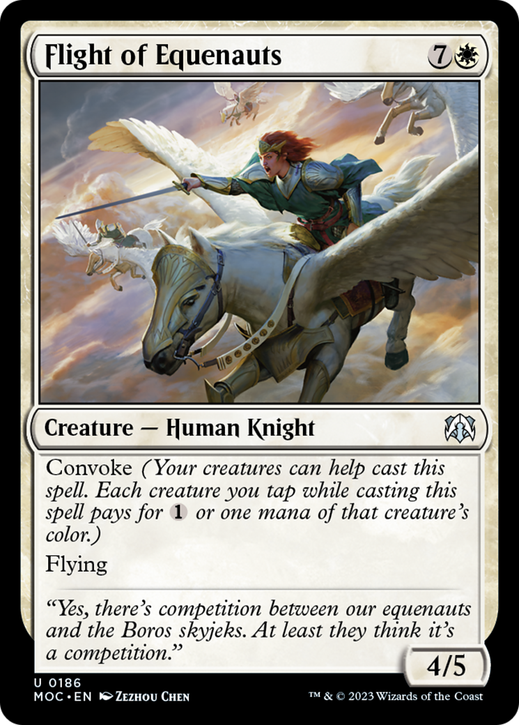 Flight of Equenauts [March of the Machine Commander] | Magic Magpie