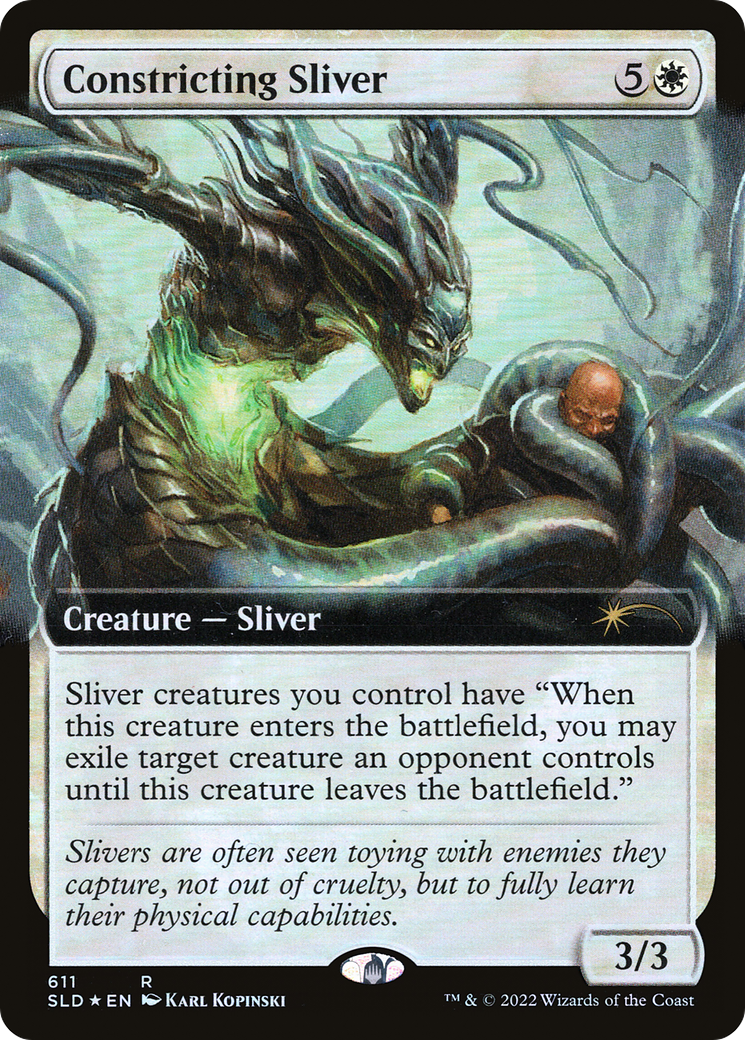 Constricting Sliver (Extended Art) [Secret Lair Drop Promos] | Magic Magpie