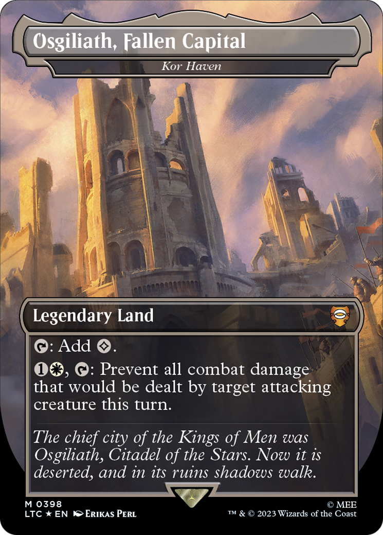 Osgiliath, Fallen Capital - Kor Haven (Surge Foil Realms and Relics) [The Lord of the Rings: Tales of Middle-Earth Commander] | Magic Magpie