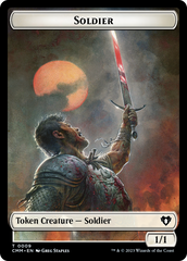 Soldier // Servo Double-Sided Token [Commander Masters Tokens] | Magic Magpie