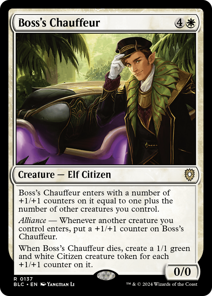 Boss's Chauffeur [Bloomburrow Commander] | Magic Magpie